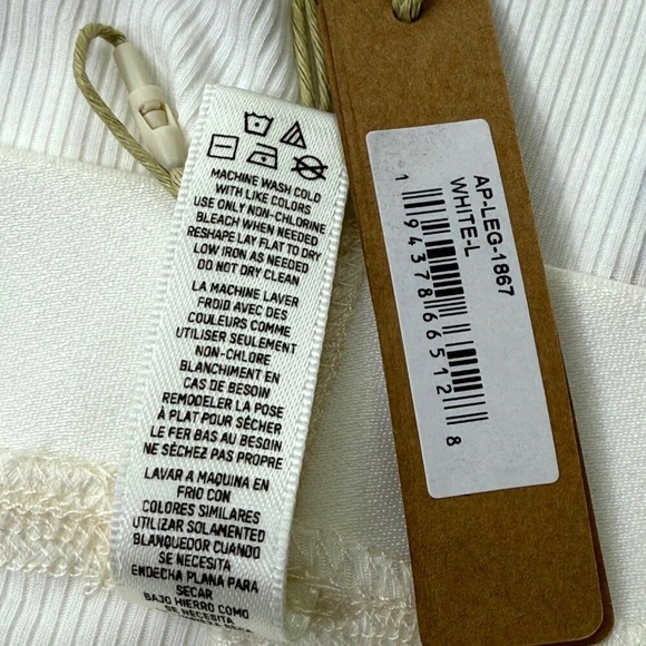 SKIMS Soft Lounge Rib Leggings Team USA White Large - Picture 9 of 11